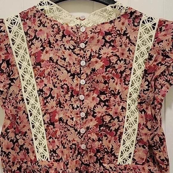 Free People Eva Cotton Floral Tunic Size Small - Picture 11 of 11